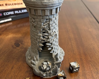 Mimic Dice Tower Fantasy Mimic Terrain Dice Tower Monster TTRPG Gift and Prop for DnD Players Custom Colors Dungeon Master Gift 3D Printed