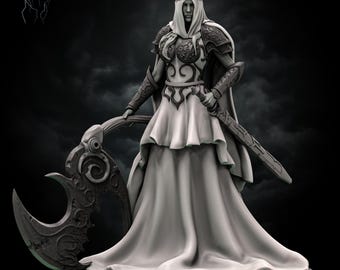 Luna Princess of Ash Miniature Fantasy RPG Model Gift DnD Pathfinder Game Night Tabletop Miniature Painting 28mm 32mm TTRPG Miniature