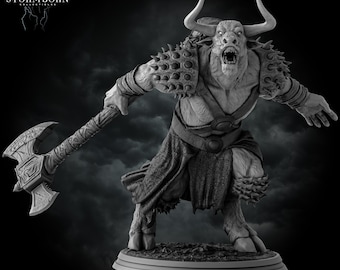 Epic Minotaur Miniature For Tabletop Role Playing Games Classic Minotaur Monster Gift For TTRPG Players Dungeon Master Gift Idea Game Lovers