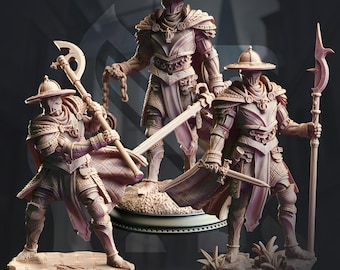 Knights of the Inquisition Miniature Resin 3D Printed Fantasy Figures for Dungeons and Dragons Tabletop RPG Gift for Gamers Painters