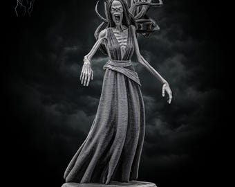 Banshee Miniature For Dungeons And Dragons Pathfinder TTRPG Fantasy Ghost Model Perfect Gift For Painters Gamers And Collectors