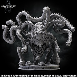 Ralakor Lord Of The Beholders 3D Printed Miniature For DnD Pathfinder And TTRPGs Tabletop Game Gift 3D Printed Resin Miniature