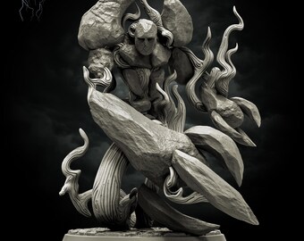 Earth Elemental Of The Dawn Fantasy Miniature For DnD And TTRPGs Perfect Tabletop Gift For Role Playing Games Collectors And Painters