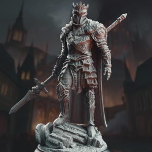 Knight of Pride Oathbreaker Paladin Resin Miniature Grimdark Evil Armored Villain 3D Printed DM Stash Model for DnD or Tabletop RPG