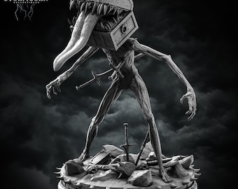 Mimic Miniature DnD Pathfinder Shapechanging Chest Monster Ambush Predator Resin Tabletop RPG Model 3D Printed