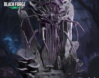Eldritch Horror Miniature colossal underdark hive lord 3d printed DnD miniature for TTRPG tabletop boss monster display centerpiece big base