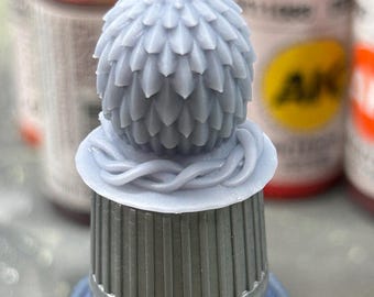 Dragon Egg Paint Bottle Topper Dragon Egg Paint Swatch Cap  for Speedpaint or Dropper Bottles Resin Paint Cap Swatch