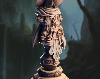 Silver Dragonborn Sorcerer Bust 3D Printed Resin Display Figure Painting Showcase Starborn Arcane Caster Dragonborn Resin Statue Painters