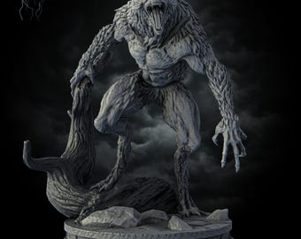 Werewolf Miniature Shadowclaw Lycanthrope For DnD Pathfinder TTRPGs 3D Printed Fantasy Figure Great Gift For Dungeon Masters And Players