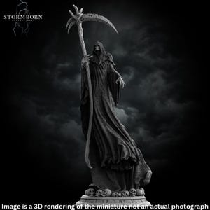 Grim Reaper Death Miniature For Dungeons And Dragons RPG Gift 32mm And 75mm Fantasy Miniature For Painting And Display Collectors
