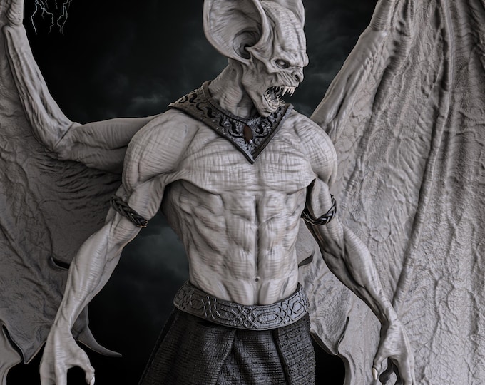 Featured listing image: Vampire Lord Miniature For Dungeons And Dragons Pathfinder Gift 32mm 75mm RPG Model Fantasy Tabletop Monster Mini Collectible For Gamers