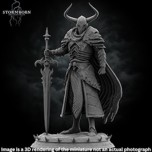 Epic Death Knight Miniature RPG Figure For Dungeons And Dragons Pathfinder Fantasy Tabletop Gift Perfect For Collectors And Painters