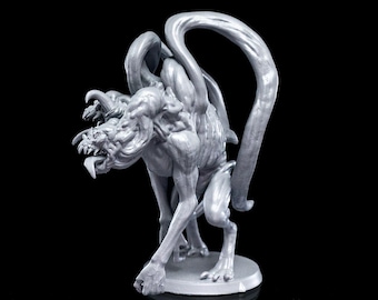 Demogorgon Miniature Horrifying Two Headed Monster Mini For DnD Pathfinder TTRPG Tabletop Games Resin Model For Painters And Collectors