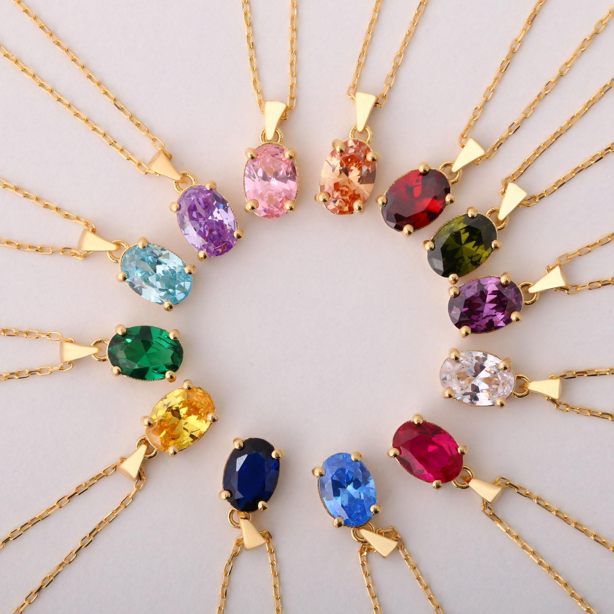 Ruby Oval Chain Necklace main image 1