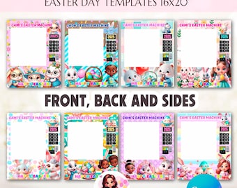 Easter Vending Machine template|Blank Vending machine template|Easter Vending Machine|Canva Editable Bundle|Custom template|Easter Printable