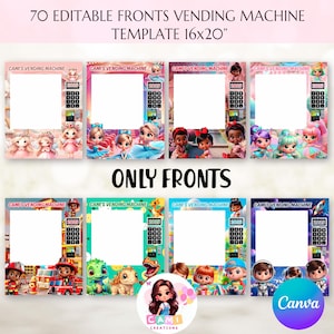 Vending Machine template|Canva Editable Bundle| Blank Vending machine template|Vending Machine|Custom template|Vending Machine designs