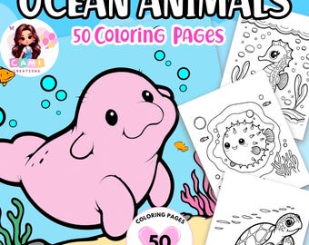 Ocean animals coloring pages|Printable coloring book sea criatures|Sea animals coloring pages|Whale coloring pages for kids| Under the sea