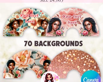 Clack fan template | Canva Clack Fan Template | clack fan template for birthdays graduations