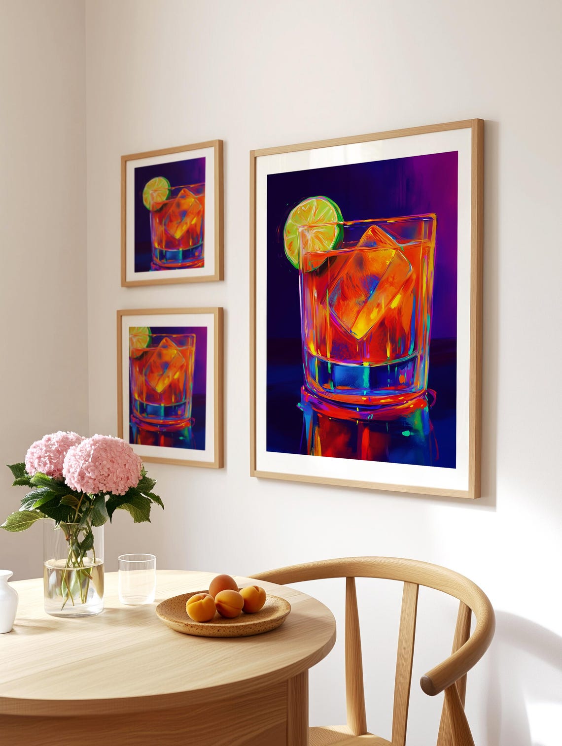 printable kitchen prints wall art, set of 6, hand... Cocktail Art Print, Kitchen Art, Print, Watercolor, Poster, Wall Deco ...