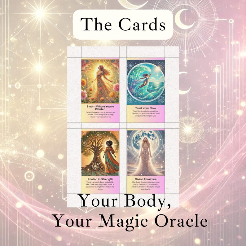 Oracle Affirmation Cards for Body Positivity, Self Love and Confidence ...