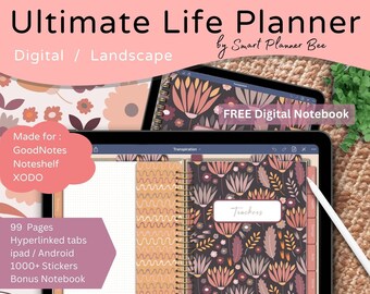 Undated Life Digital Planner | Build Your Own Digital Planner | Quarterly Planner | GoodNotes Notability Xodo | Boho Planner | Daily Planner