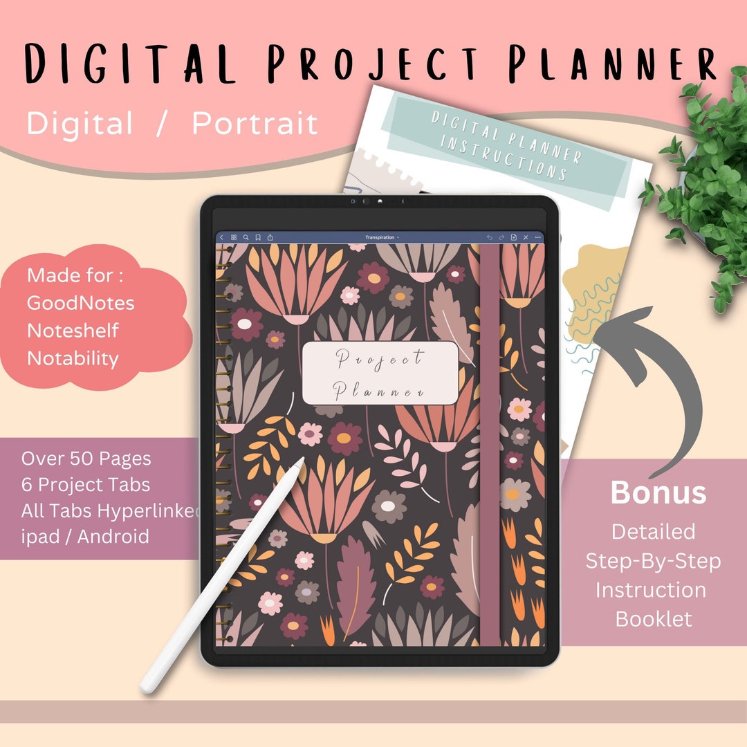 DIGITAL PROJECT PLANNER, Event, Small Business Management, Tracker ...