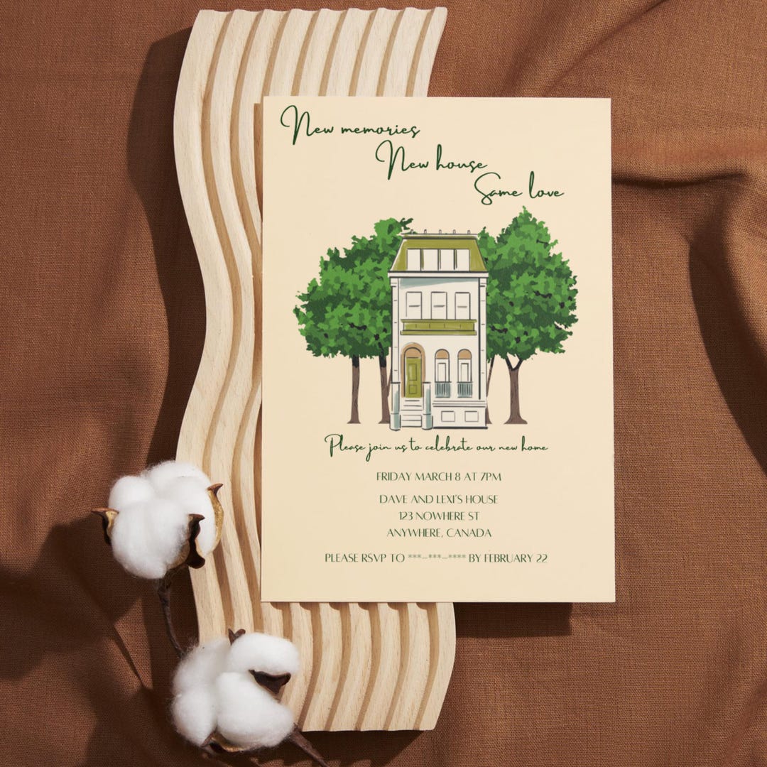 Housewarming Party Invitation Template | Editable Canva Design | New ...