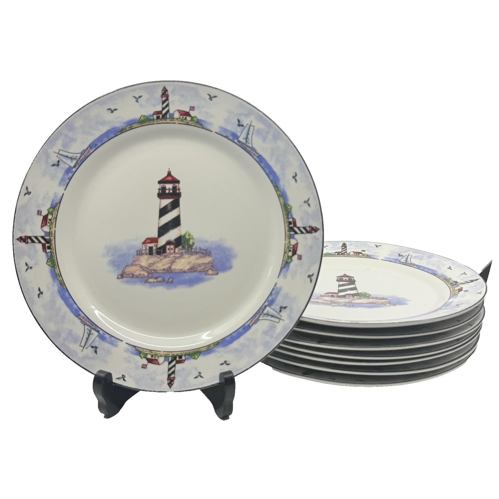Nautical Dinner Plate Set - Etsy