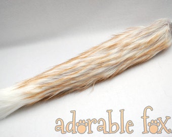 Ginger-tipped Realistic Fox Tail - Cosplay / Furry / Costume