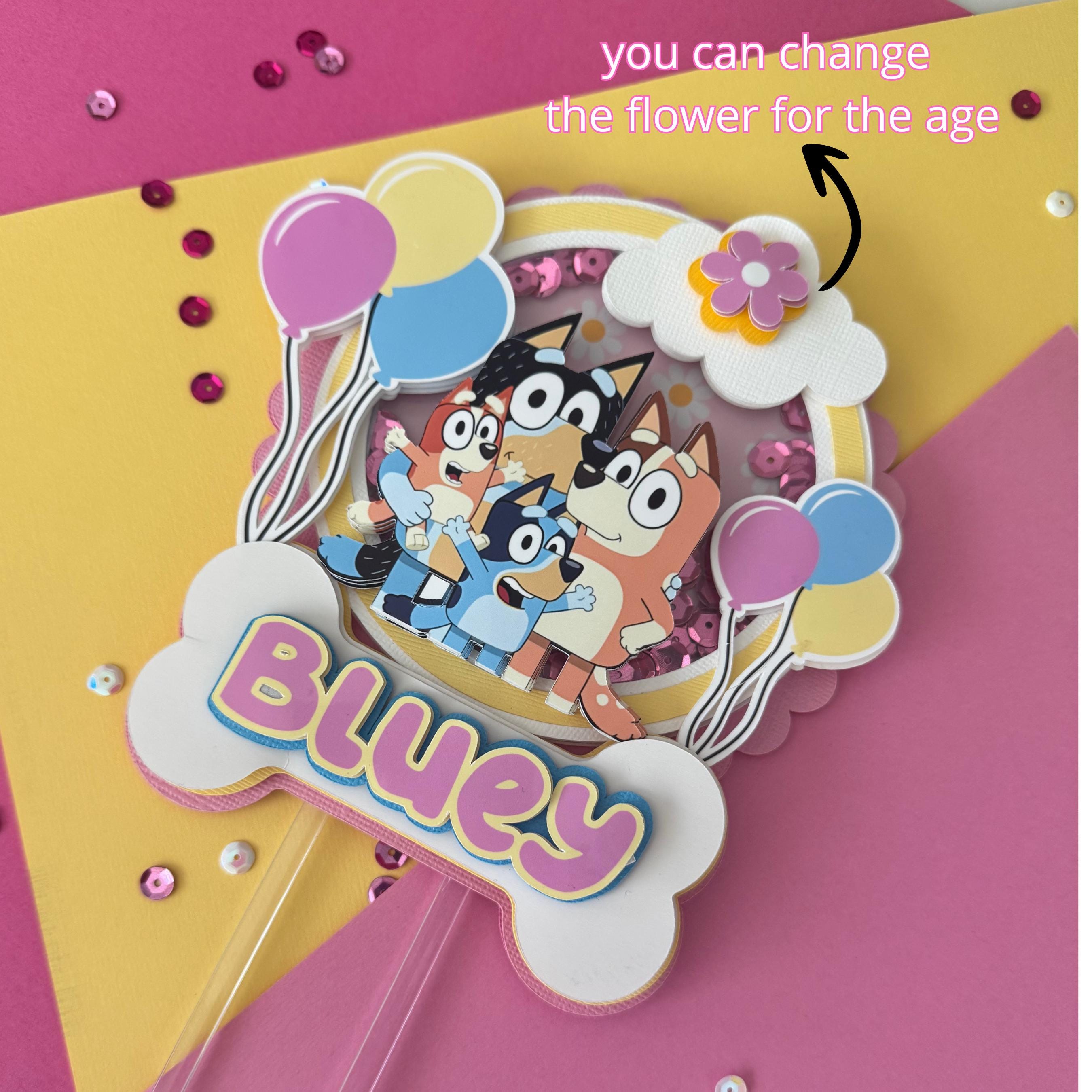 bluey cake topper
