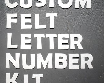 Custom Felt Letter and Number Kit