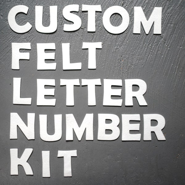 Custom Felt Letter and Number Kit