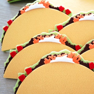 Tacos Party Felt Garland Premium Quality Layered Bunting 9 Tacos image 4