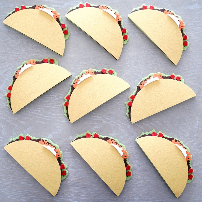 Tacos Party Felt Garland Premium Quality Layered Bunting 9 Tacos image 6