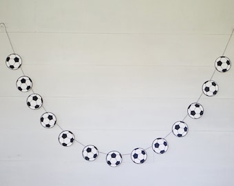 Soccer Sports Felt Banner