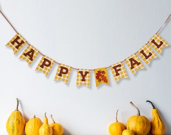 Happy Fall Garland Design Made from High Quality Eco Felt