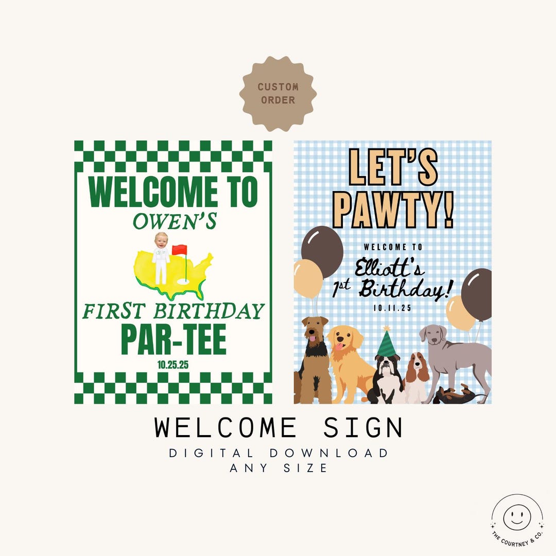 Coversations Welcomesign CUSTOM | Welcome Sign | Digital Download | Fully Customizable for Any ...