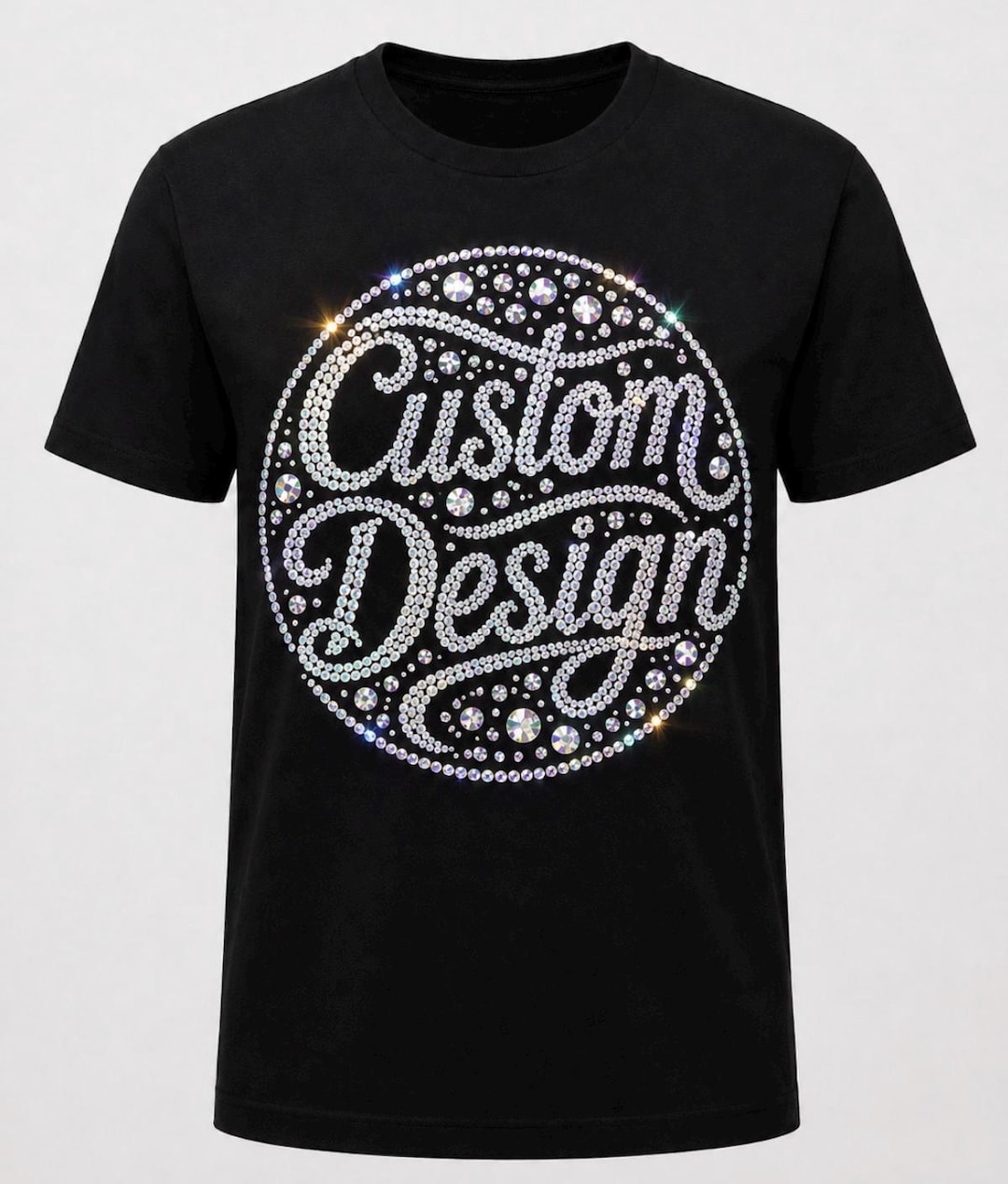 Custom Rhinestone T-shirt: Personalize, Made to Order, Custom Design - Etsy