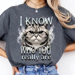 Cat Meme Funny Shirt, Angry Cat Sigma Shirt, Cat Lovers Shirt, Funny Cat Meme Shirt, Funny Shirt Cat | Gift-For Cat Lovers, Cat-Lover-Shirt