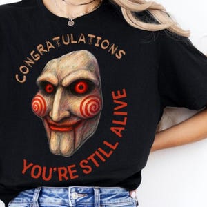 Halloween Shirt Horror Movie Characters, Horror Movie Character Shirt Halloween, Horror Movie Vintage Shirts, Saw Movie Shirt, Saw Shirt