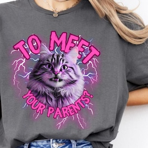 Maglietta per amanti dei gatti, maglietta divertente con meme sui gatti, maglietta con meme sui gatti divertenti, regalo per amanti dei gatti, regali per amanti dei gatti, maglietta per amanti dei gatti, maglietta con animali divertenti