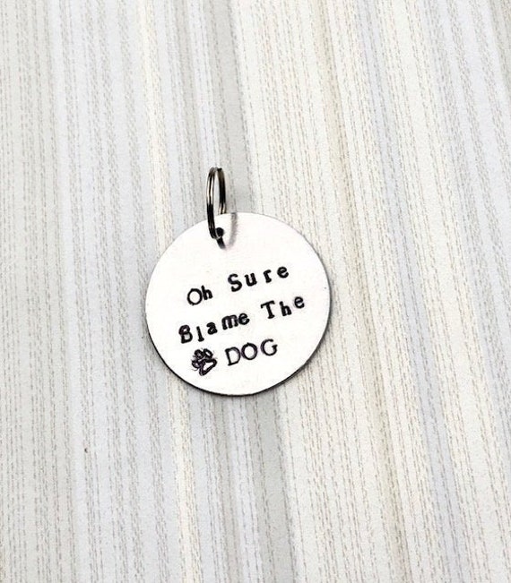 funny dog tags etsy