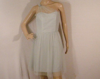 Alfred Angelo Blue Tulle Formal Special Occassion Dress Prom Party Wedding XS S