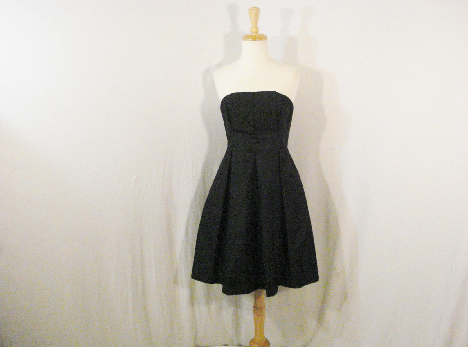 Black Printed Taffeta Dress main image 1