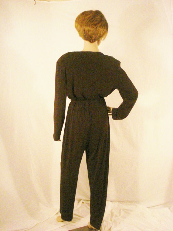 Jumpsuit Purple Vintage Embroidered By Joseph Rib… - image 6