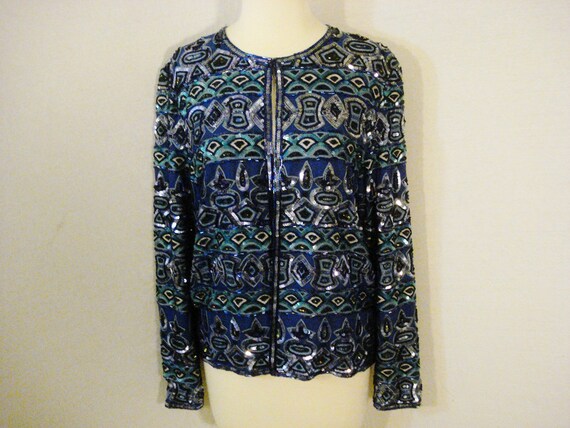 beaded jacket evening wear