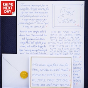 Lettre personnalisée Lettre manuscrite pour la fête des pères Service d'écriture manuscrite pour elle Cadeau d'anniversaire pour ma femme Lettre souvenir Lettre d'amour