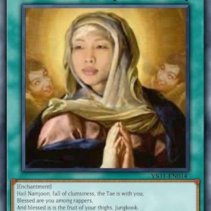 Von BTS inspirierte YuGiOh Parodie Sammelkarte - Spiritueller Humor Sammlerstück für K-Pop Fans - Hail Namjoon
