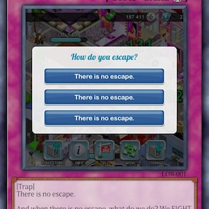 Parodie YuGiOh Sammelkarten, Popkultur undPolitik, Verschiedenes, There IS no Escape