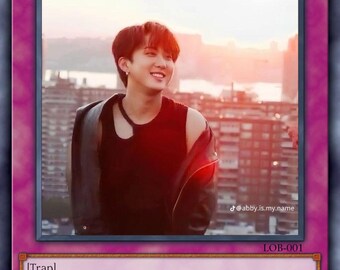 SKZ-Inspired YuGiOh Parody Trading Card - Spiritual Humor Collectible for K-Pop Fans - Changborg